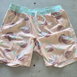 Men's Peach and Mint Athletic Shorts